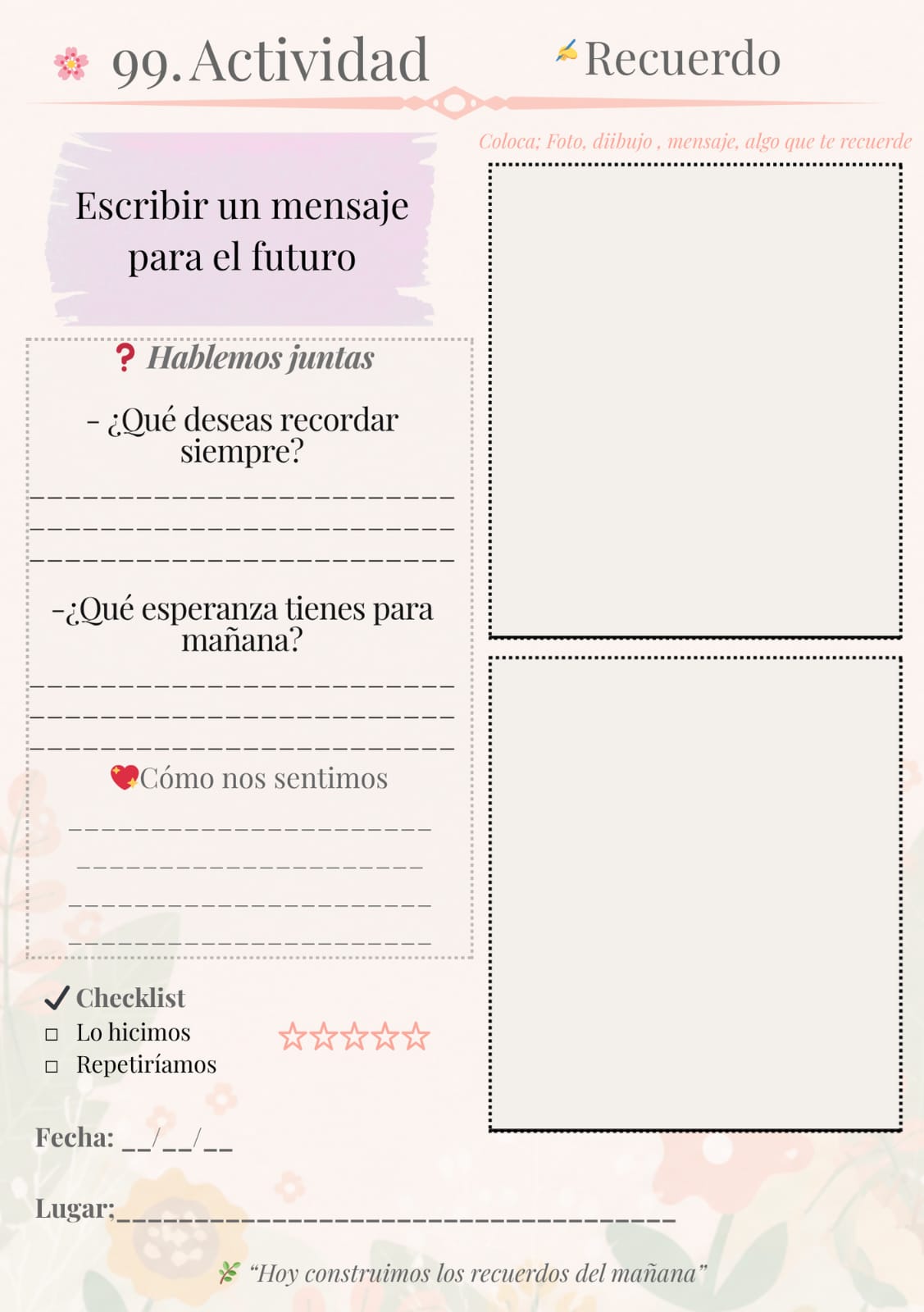 100 Citas con mamá-Diario y album