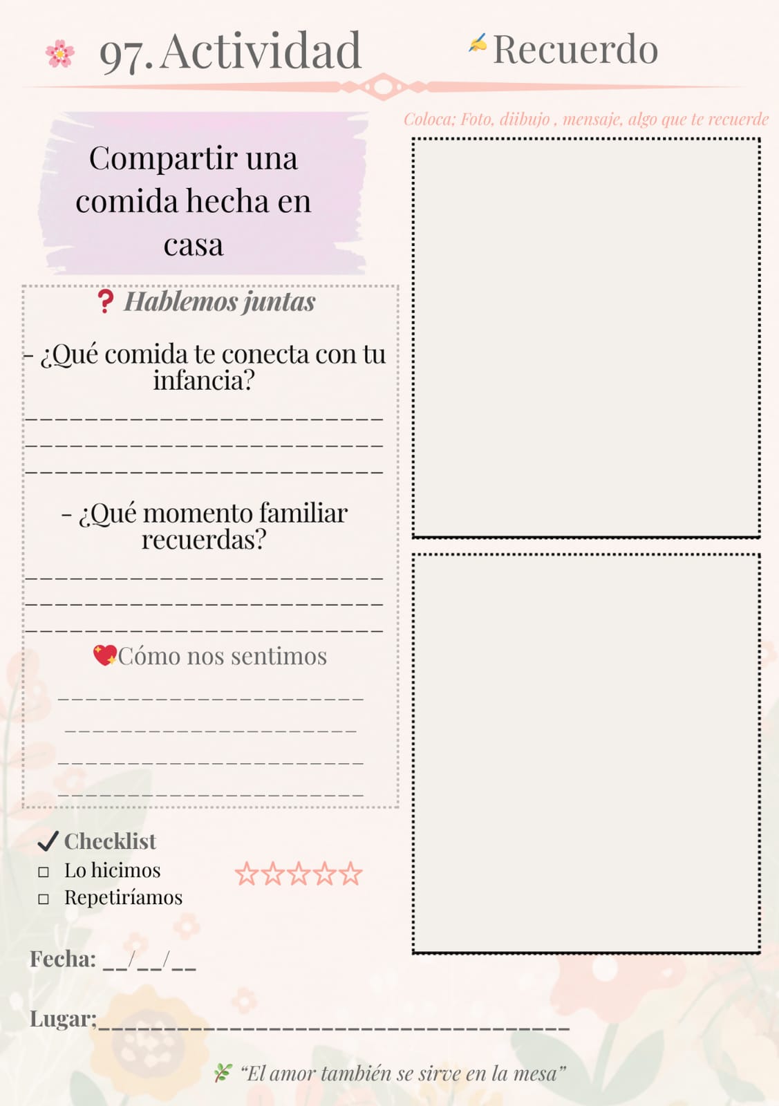 100 Citas con mamá-Diario y album