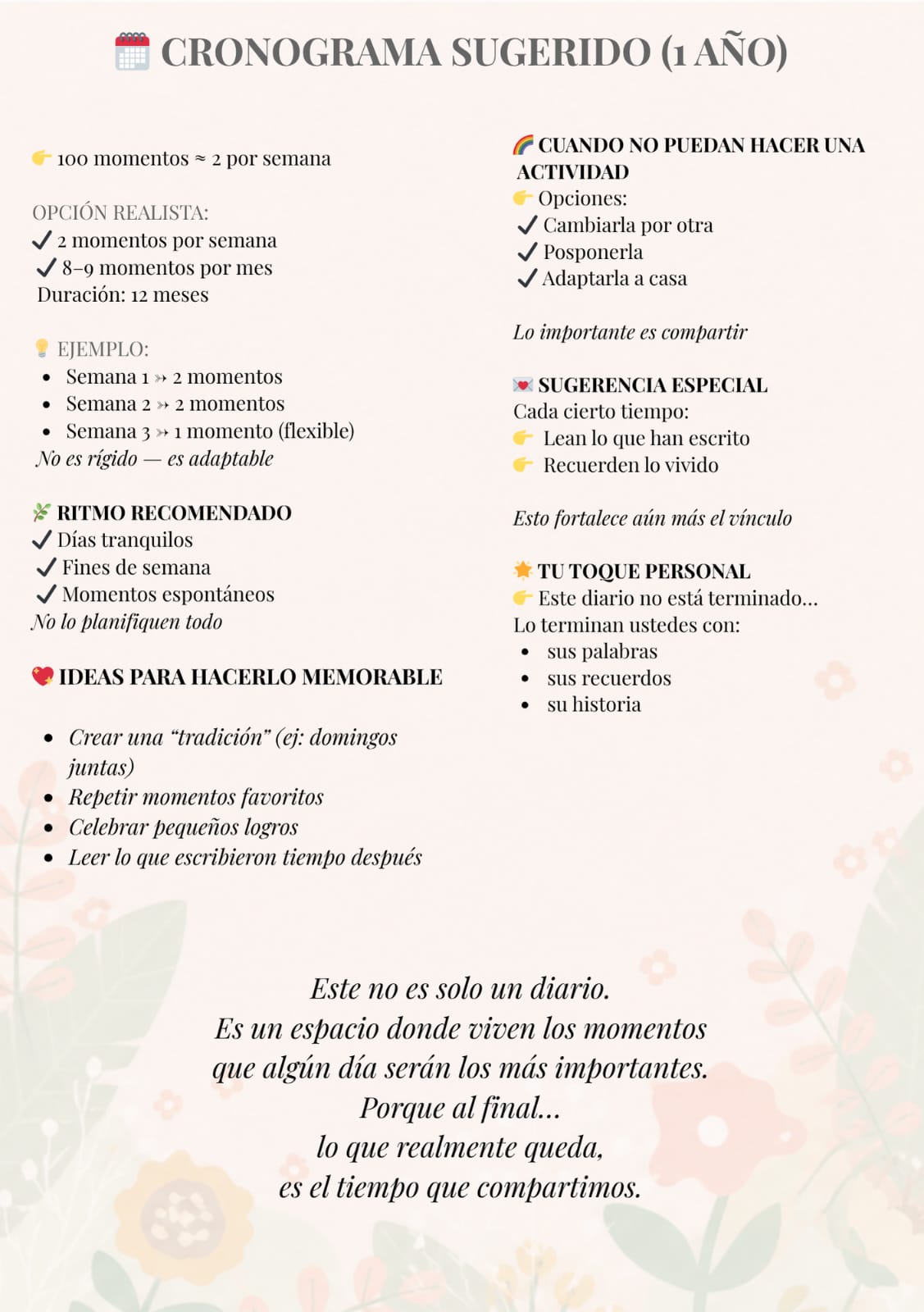 100 Citas con mamá-Diario y album